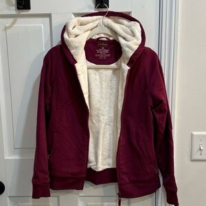 LL Bean Sherpa Lined Hoodie